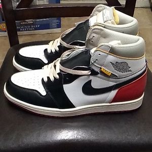 Air jordan 1 high union black toe new. u.a